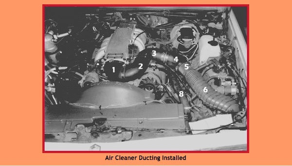 Air Cleaner Ducting Installed