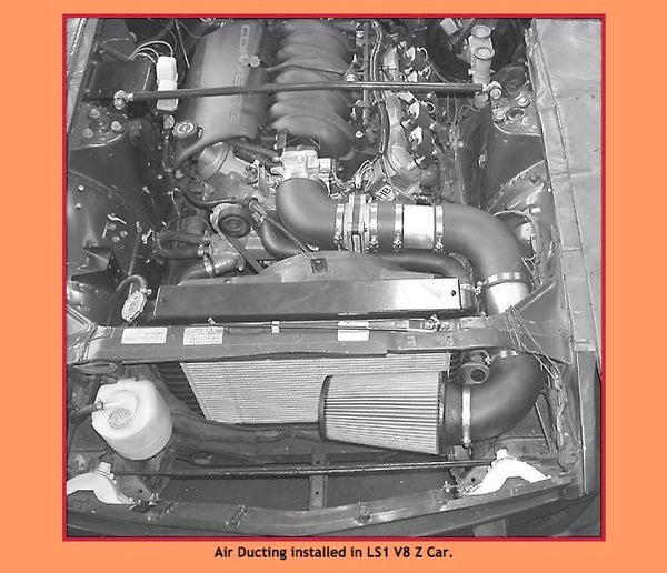 Air Ducting installed in LS1 V8 Z Car