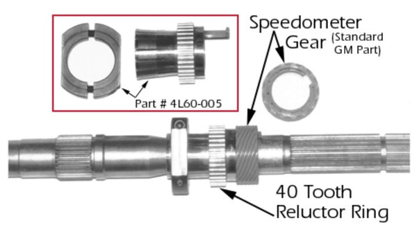 4L60-005 Reluctor Ring Assembly for 4L60-E TailHousing, 4L60E