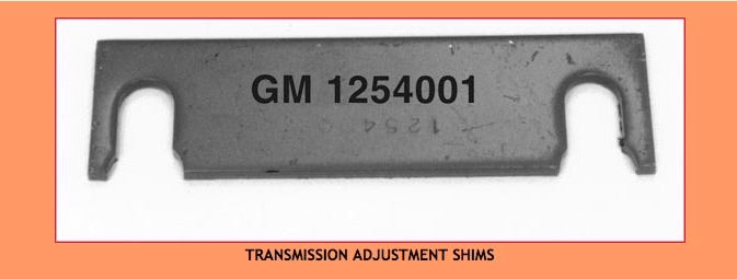 Volvo 700 V-8, Transmission Adjustment Shims